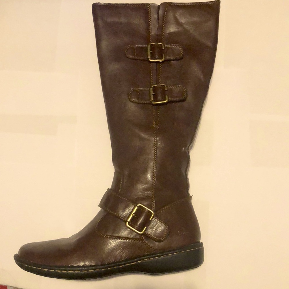 long brown boots